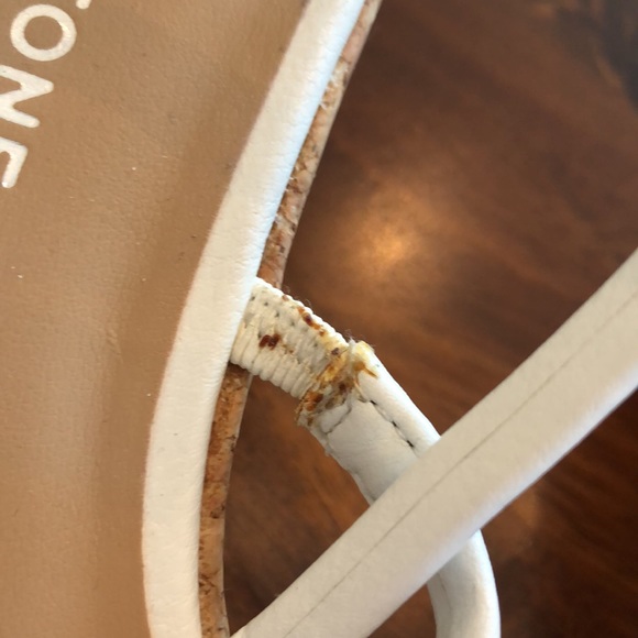 Cute strappy white platform sandals by sun + stone - Picture 10 of 10